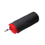 Bedruckte Fleecedecke aus RPET für Marketingevents im Winter, 180 g/m2 farbe rot Ansicht der Hülle