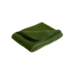 Bedruckte Fleecedecke aus RPET für Marketingevents im Winter, 180 g/m2 farbe dunkelgrün