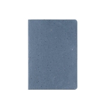 Notizheft mit Cover aus Kaffeeschalen und Seiten aus Baumwollreste, A5 farbe blau zweite Ansicht