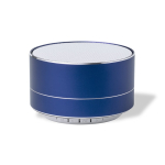 Recycelbarer 5.0 Bluetooth Lautsprecher aus Aluminium farbe marineblau erste Ansicht