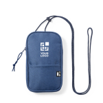 Handytasche aus RPET mit Reißverschluss und Kordelzug bedrucken Ansicht mit Druckbereich