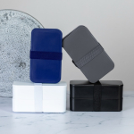 Brotdose mit zwei großen Fächern und Besteck, BPA-frei, 1,4 L Ansicht in Umgebung