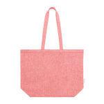 Recycelte Baumwolltasche mit langen festen Henkeln, 140 g/m² farbe rot erste Ansicht