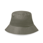 Kappe Typ Bob aus recycelter Baumwolle bedrucken oder besticken farbe khaki erste Ansicht