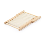 Origineller Handyständer in Form eines Liegestuhls bedrucken farbe beige vierte Ansicht
