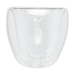 Set mit 2 Espressogläsern mit Bambusuntersetzern, 100ml farbe transparent zweite Vorderansicht