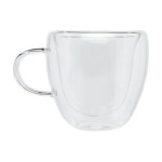 Set mit 2 Espressogläsern mit Bambusuntersetzern, 100ml farbe transparent zweite Seitenansicht