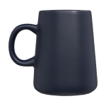 Krugförmige Keramiktasse, außen matt und innen glänzend, 450 ml farbe marineblau zweite Seitenansicht