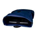 Wasserdichter Roll-Top-Rucksack für Laptop mit Logo, 15,6” farbe marineblau vierte Ansicht