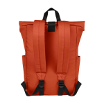 Wasserdichter Roll-Top-Rucksack für Laptop mit Logo, 15,6” zweite Rückansicht