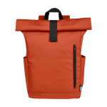 Wasserdichter Roll-Top-Rucksack für Laptop mit Logo, 15,6” zweite Vorderansicht