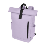 Wasserdichter Roll-Top-Rucksack für Laptop mit Logo, 15,6”