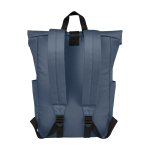 Wasserdichter Roll-Top-Rucksack für Laptop mit Logo, 15,6” zweite Rückansicht