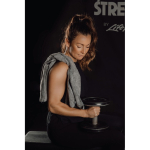 Sporthandtuch aus Mikrofaser mit Logo bedrucken, 40 x 80 cm farbe grau