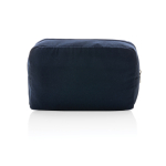 Kulturbeutel aus recyceltem Canvas für Reisen, 285 g/m² farbe marineblau dritte Ansicht