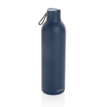 Recycelte Stainless-Steelflasche mit großem Fassungsvermögen, 1 L farbe marineblau