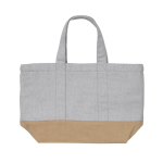 Kühltasche aus Canvas in zwei Farben, 285 g/m² farbe grau vierte Ansicht