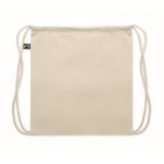 Bedruckbarer Rucksacktasche aus Baumwolle, Tragkraft: 9 kg, 180 g/m² farbe beige sechste Ansicht