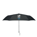 Ultraleichter, winddichter Hand-Klappschirm als Geschenk, Ø 50 farbe schwarz Ansicht mit Druckbereich