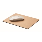 Mauspad aus recyceltem Papier mit rutschfester Unterseite farbe beige zweite Ansicht