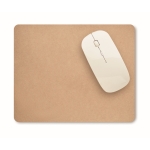 Mauspad aus recyceltem Papier mit rutschfester Unterseite farbe beige vierte Ansicht