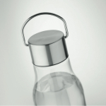 Recycelte auslaufsichere RPET-Flasche in leuchtenden Farben, 600 ml farbe transparent