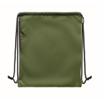 Turnbeutel mit dickem Kordelzug aus RPET mit Reißverschlusstasche zweite Ansicht