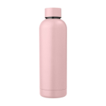 Thermoflasche aus recyceltem Stahl mit mattem Finish, 500 ml farbe pastellrose erste Ansicht