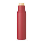 Auslaufsichere Thermoflasche aus Edelstahl für Werbeaktion, 500ml farbe bordeaux erste Ansicht