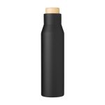 Auslaufsichere Thermoflasche aus Edelstahl für Werbeaktion, 500ml farbe schwarz erste Ansicht