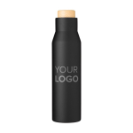 Thermoflasche aus Edelstahl, Deckel mit Bambus, 500 ml farbe schwarz zweite Ansicht