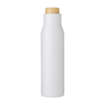 Auslaufsichere Thermoflasche aus Edelstahl für Werbeaktion, 500ml farbe weiß erste Ansicht