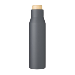 Auslaufsichere Thermoflasche aus Edelstahl für Werbeaktion, 500ml farbe grau erste Ansicht
