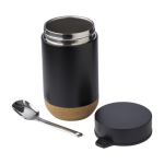 Gefäß aus Edelstahl mit Löffel und Korkboden, 400ml, Tarro ToGo erste Ansicht