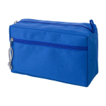 Schminktasche mit doppeltem Reißverschluss aus RPET farbe köngisblau zweite Ansicht