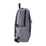 Business-Rucksack Polyester mit USB für Laptops bis 15”” farbe grau dritte Ansicht
