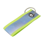 Reflektierender Schlüsselanhänger als Werbemittel aus Polyester farbe gelb zweite Ansicht