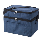 Kühltasche mit 2 Fächern für Büro als Mitarbeitergeschenk bedrucken farbe blau zweite Ansicht