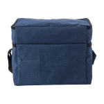 Kühltasche mit 2 Fächern für Büro als Mitarbeitergeschenk bedrucken farbe blau dritte Ansicht