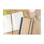 Notizbuch mit Bambus und Kunstleder Cover, A5, liniert dritte Ansicht