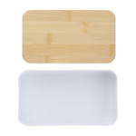 Doppel-Lunchbox mit Innentrenner und Besteck, 800 ml Duo Compact farbe weiß erste Ansicht