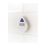 Dusch-Timer 5 Minuten mit Saugnapf für Werbezwecke farbe weiß vierte Ansicht