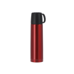 Thermoskanne und Deckel aus Edelstahl mit Becher, 500 ml farbe rot erste Ansicht