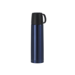 Thermoskanne und Deckel aus Edelstahl mit Becher, 500 ml farbe marineblau erste Ansicht