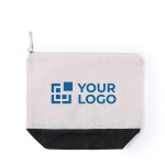 Kulturtaschen aus Baumwolle bedrucken, 340 g/m2, Promenade Ansicht mit Druckbereich