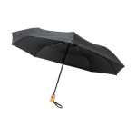 Faltbarer automatischer Regenschirm aus RPET zum Verschenken, Ø 97 farbe schwarz
