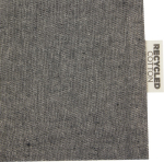 Mittelgroße Tasche aus recycelter Baumwolle mit Kordelzug, 150 g/m² farbe schwarz Detailansicht 1