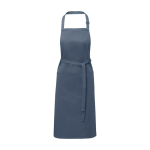 Kochschürze aus Baumwolle und Polyester mit verstellbarem Riemen farbe cyan-blau