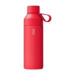 Thermoflasche aus Recyclingmaterial, 500 ml, Ocean Bottle farbe rot