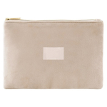 Samtkulturbeutel mit goldenen Details am Reißverschluss und Schieber farbe natürliche farbe sechste Ansicht